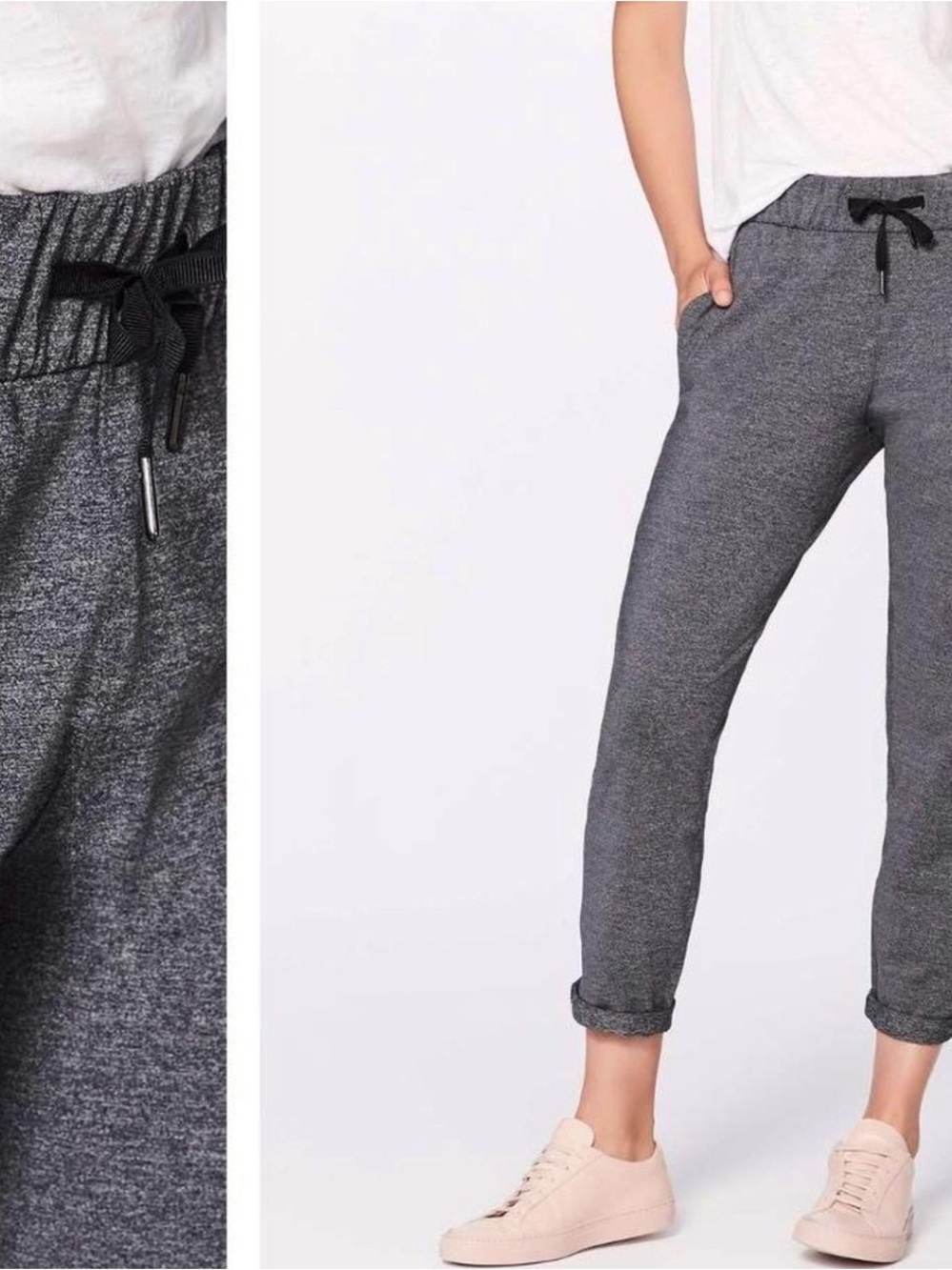 lululemon athletica Women's Gray Heather Jogger Track Pants